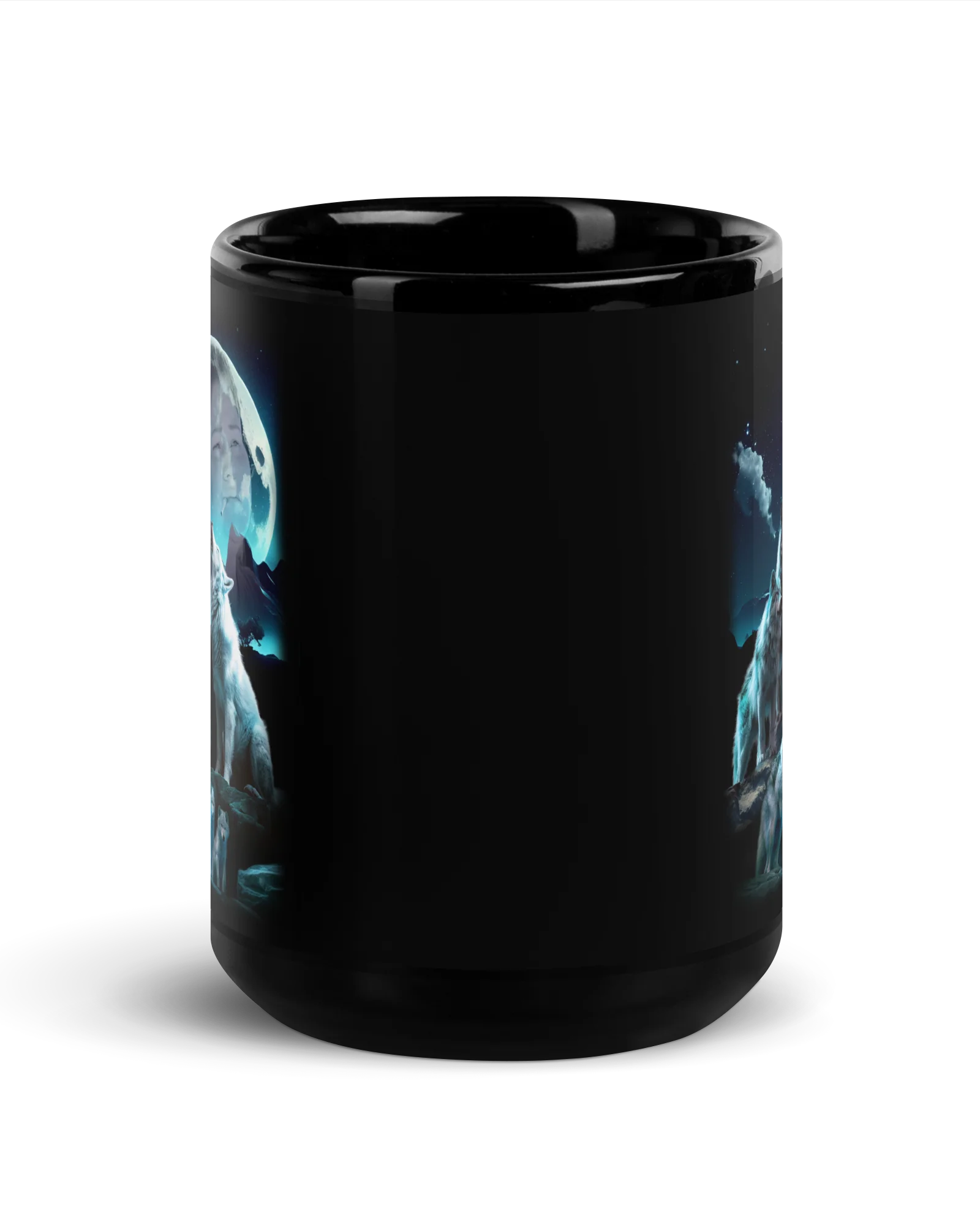 Blue Wolf Mug - Image 6