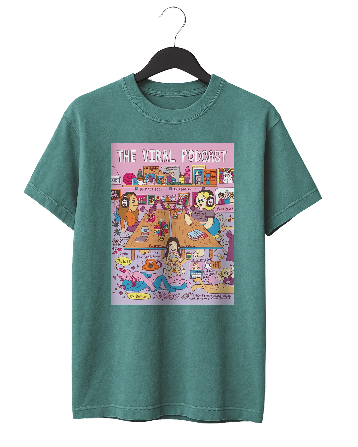 The Viral Podcast Studio T-Shirt - Image 3